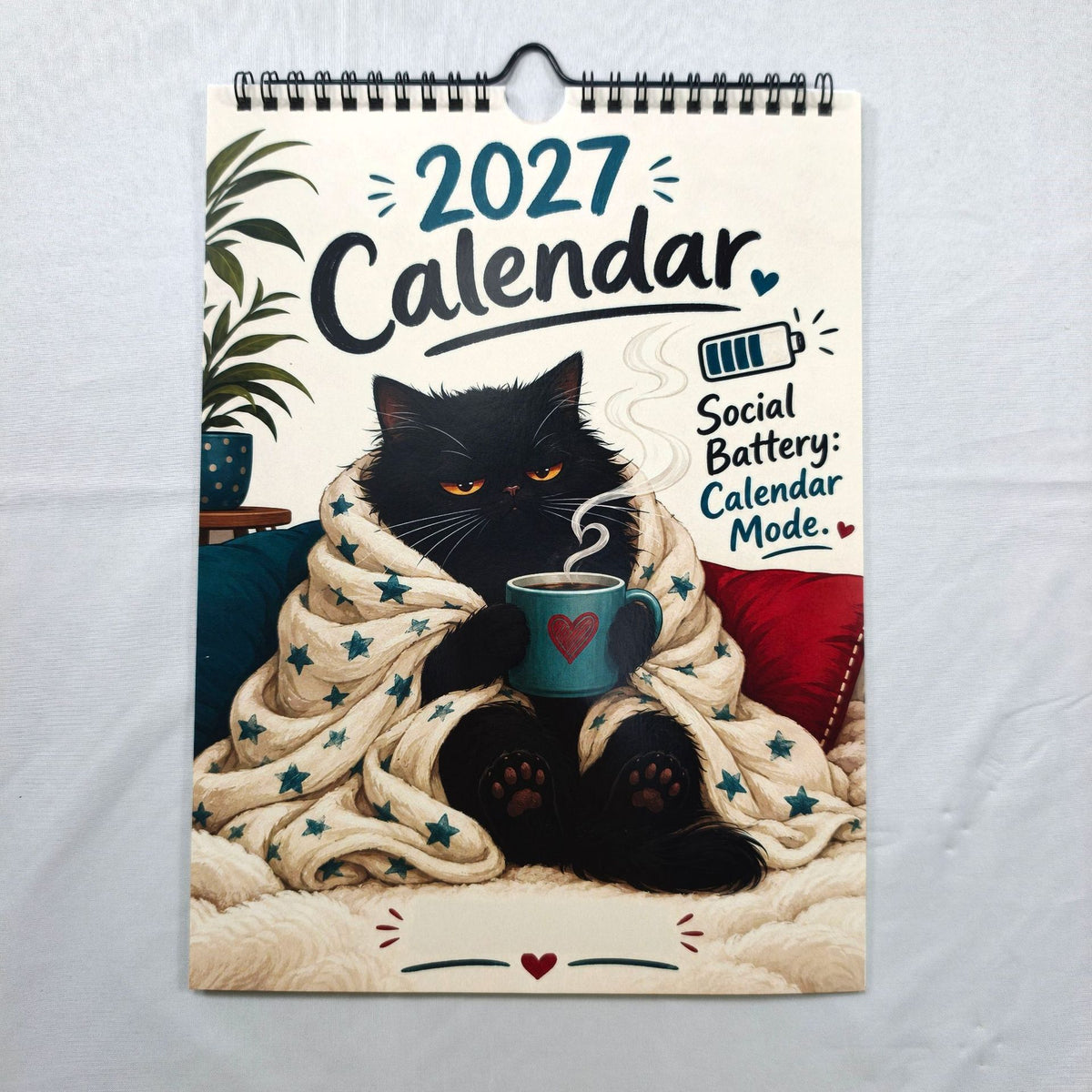 ⏳ Last day to save 50%🐱📅 2027 Funny Cat Calendar – Cute & Quirky Monthly Wall Calendar 🐾