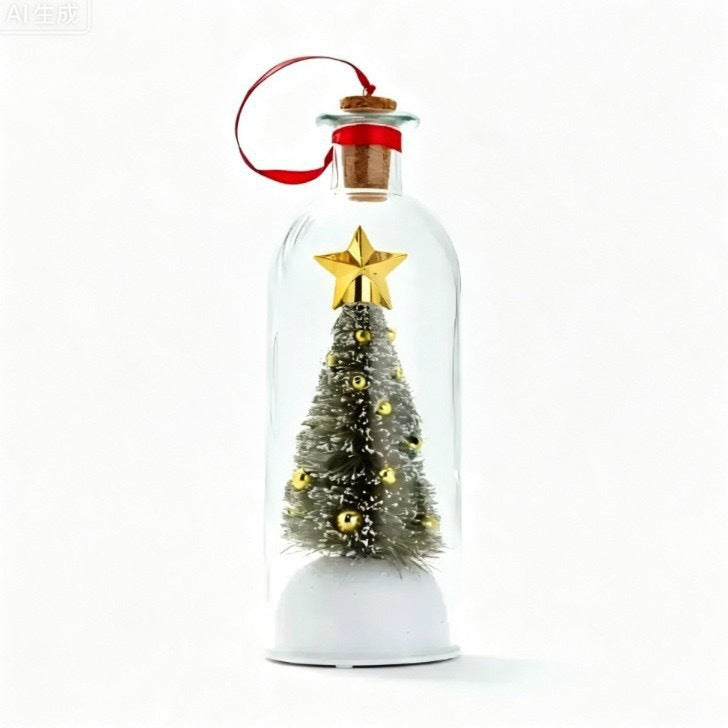 🎄 Recordable Christmas Tree Message in a Bottle – Personalized Christmas Gift 🎁