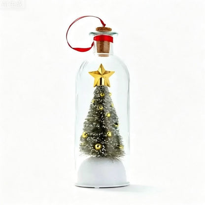 🎄 Recordable Christmas Tree Message in a Bottle – Personalized Christmas Gift 🎁