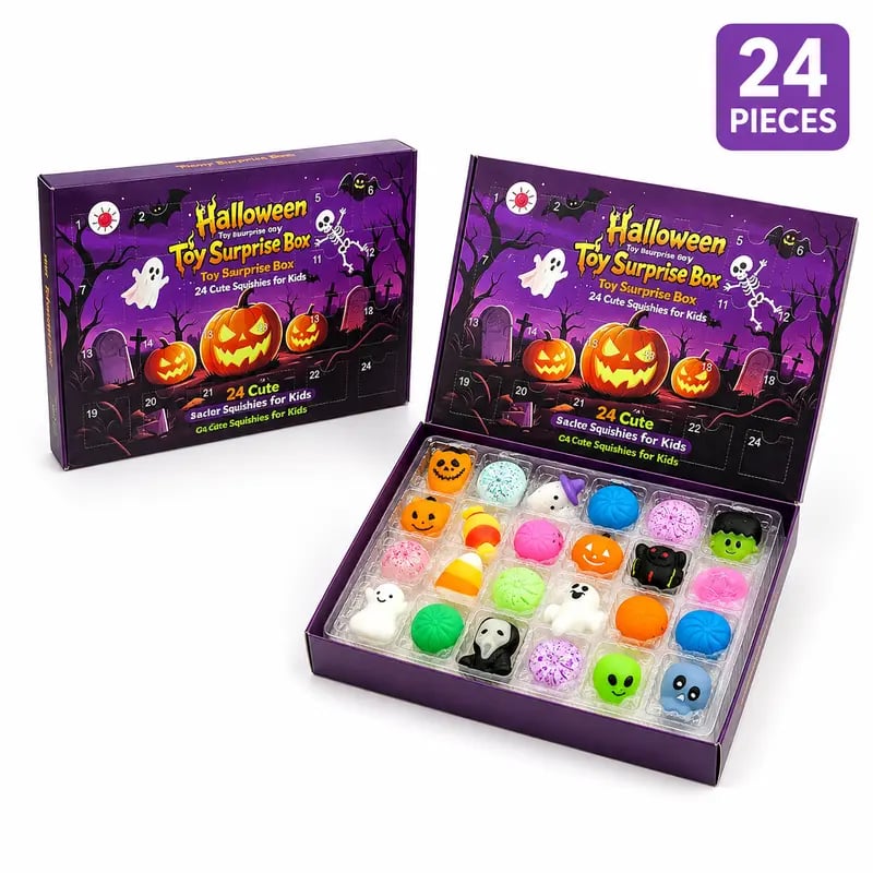 🔥Last Day 50% OFF - 🎃24-Piece Halloween Squishy Surprise Box