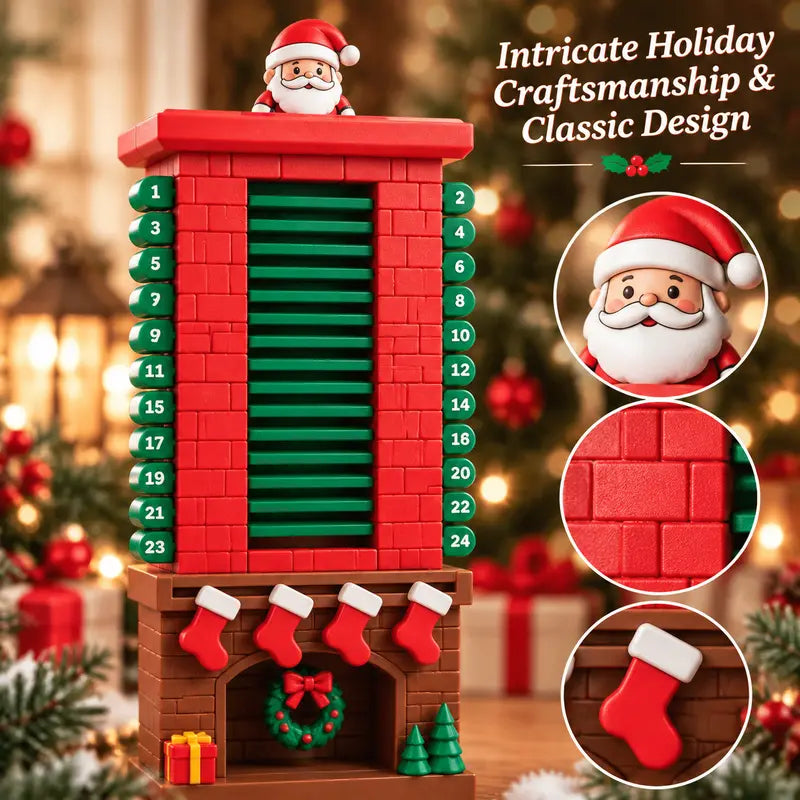 ⏳ Last day to save 50% – 🎄Santa Chimney Advent Calendar 24 Day Christmas Countdown Toy🎄
