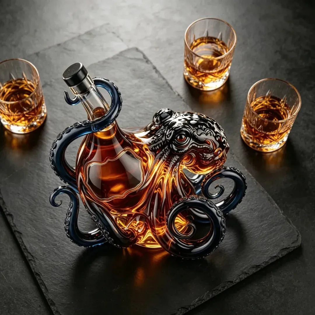 ⏳ Last day to save 50%🎁 The  Rum Edition 3D Octopus Bottle 🐙🥃