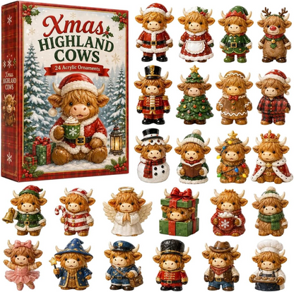 🐮🎄 2026 Highland Cow Advent Calendar – 24 Days of Christmas Surprises 🎁✨