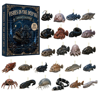 🩷 2026 Cute Axolotl Advent Calendar – 24 Surprise Acrylic Ornaments 🎁🎄