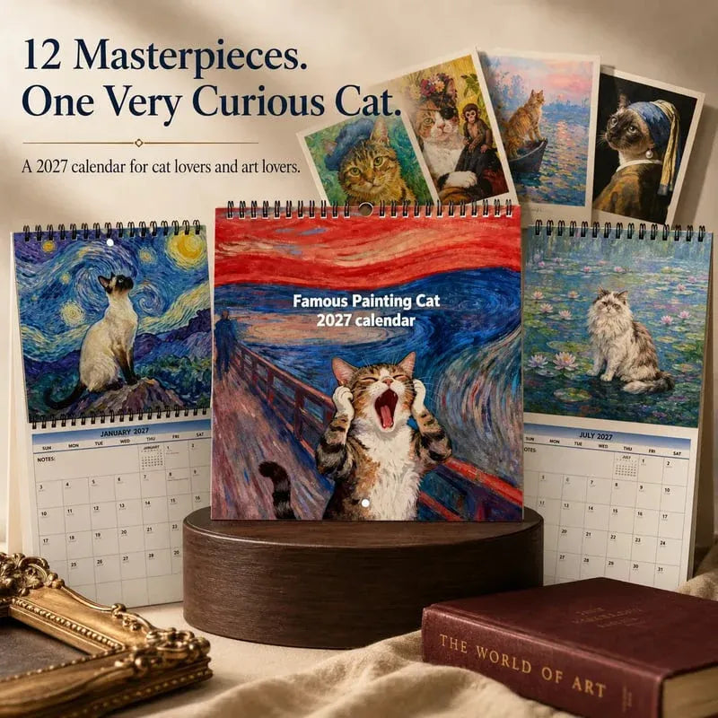 💥 Last Day 50% OFF🐱2027 Funny Cat Meme Calendar