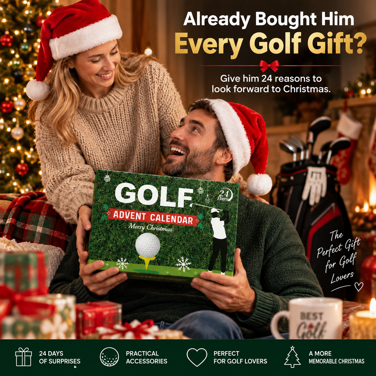 ⏳ Last day to save 50% – 🎄⛳️Golf Advent Calendar — 24 Days of Golf Surprises