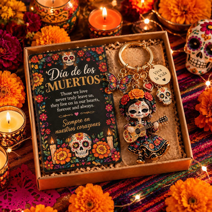⏳ Last day to save 50%Día de Muertos Charm Keychain – 4 Colorful Styles