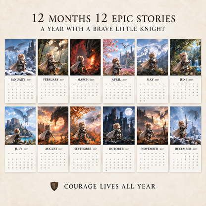 ⏳ Last day to save 50%🐱2027 Knight Cat vs. The Dragon Calendar
