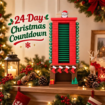 ⏳ Last day to save 50% – 🎄Santa Chimney Advent Calendar 24 Day Christmas Countdown Toy🎄