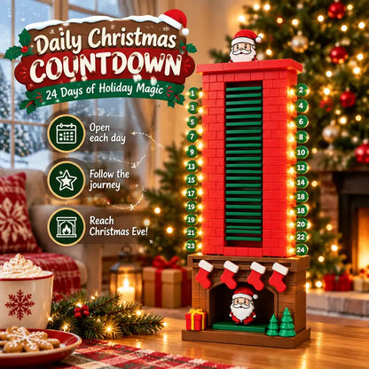 ⏳ Last day to save 50% – 🎄Santa Chimney Advent Calendar 24 Day Christmas Countdown Toy🎄
