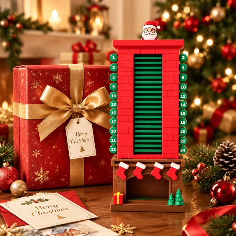 ⏳ Last day to save 50% – 🎄Santa Chimney Advent Calendar 24 Day Christmas Countdown Toy🎄