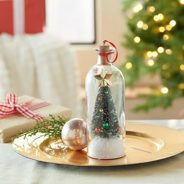 🎄 Recordable Christmas Tree Message in a Bottle – Personalized Christmas Gift 🎁