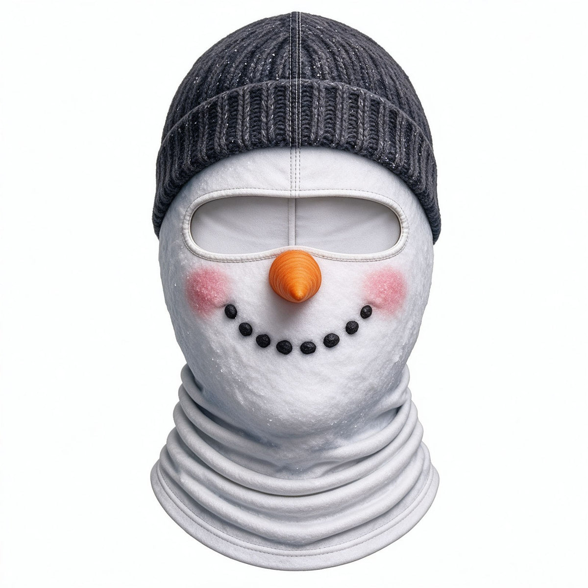 🎅 Funny Printed Ski Balaclava Mask – 3D Face Design, Outdoor Cycling & Snow Sports Costume Hood 😂🏂