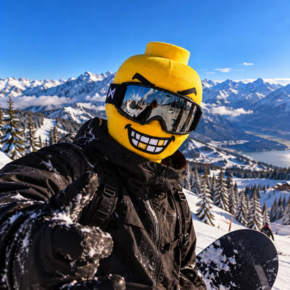 🎅 Funny Printed Ski Balaclava Mask – 3D Face Design, Outdoor Cycling & Snow Sports Costume Hood 😂🏂