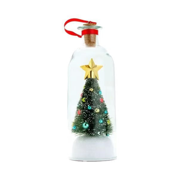 🎄 Recordable Christmas Tree Message in a Bottle – Personalized Christmas Gift 🎁