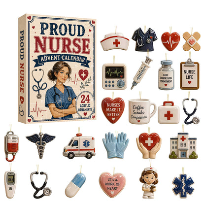 🎄🩺 2026 Nurse Advent Calendar – Christmas Countdown & Nurse Appreciation Gift ❤️🎁