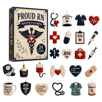 🎄🩺 2026 Nurse Advent Calendar – Christmas Countdown & Nurse Appreciation Gift ❤️🎁