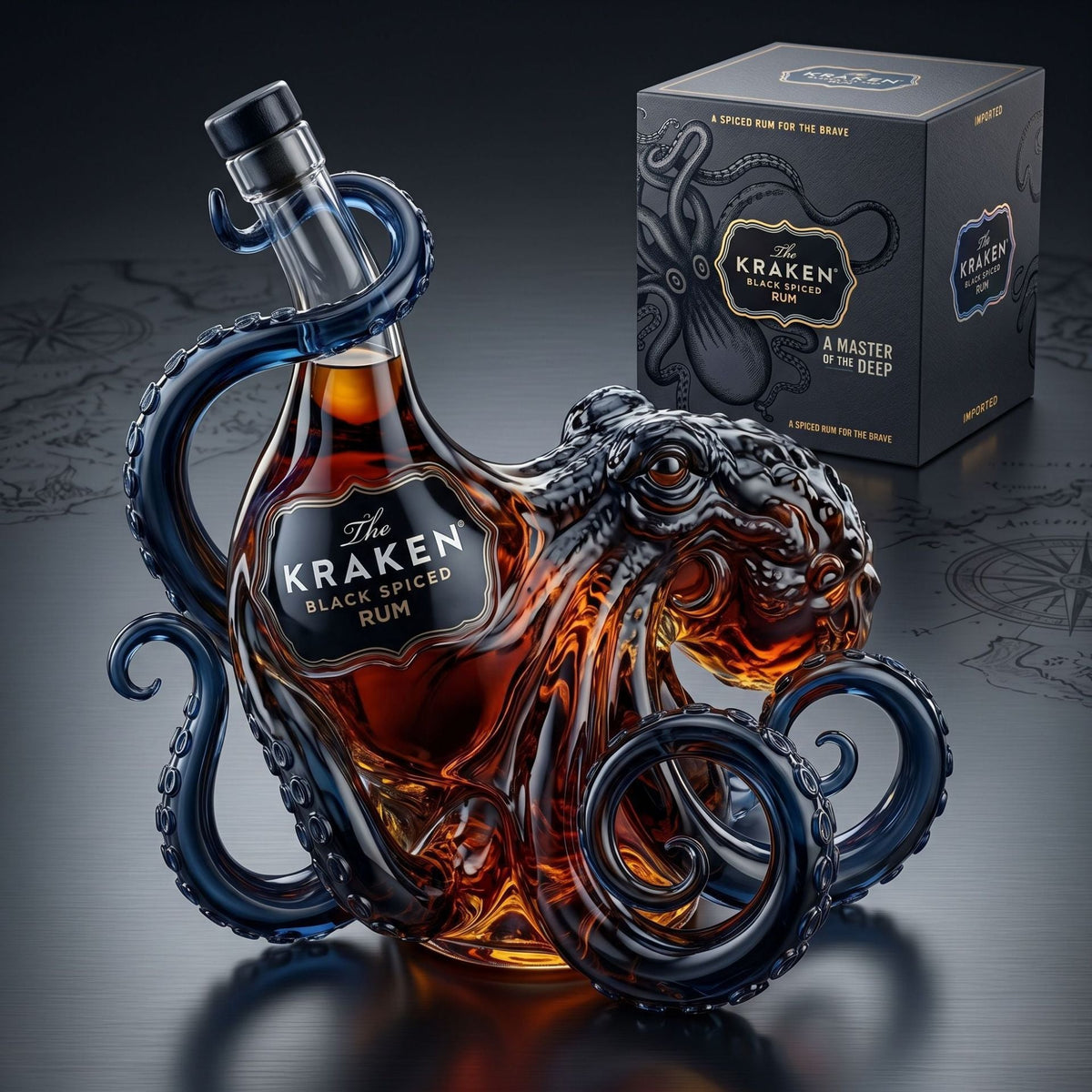 ⏳ Last day to save 50%🎁 The  Rum Edition 3D Octopus Bottle 🐙🥃