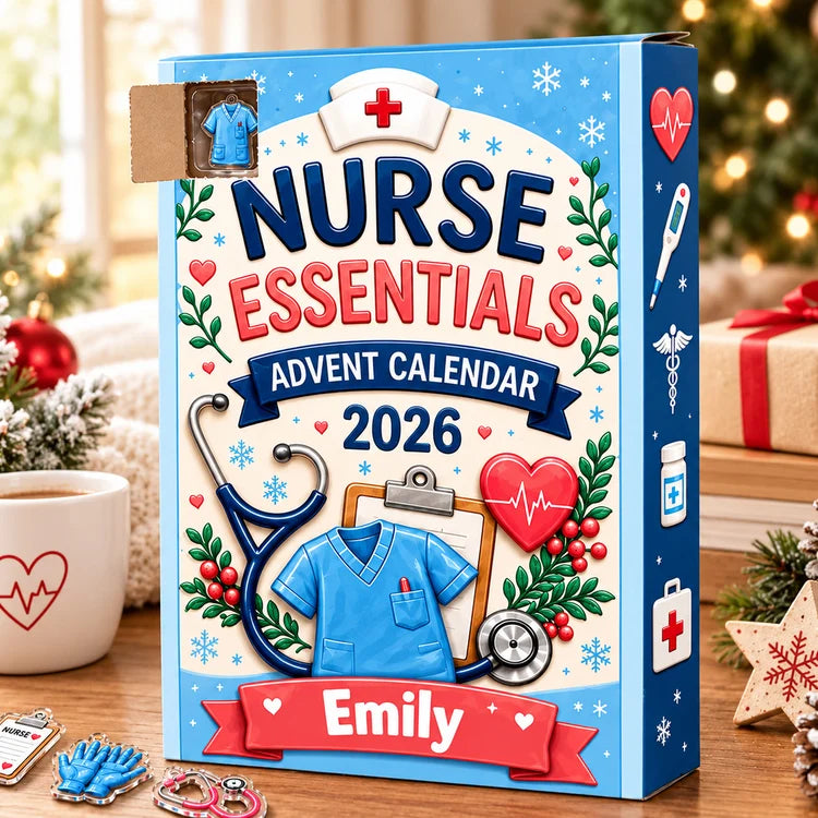 🎄🩺 2026 Nurse Advent Calendar – Christmas Countdown & Nurse Appreciation Gift ❤️🎁