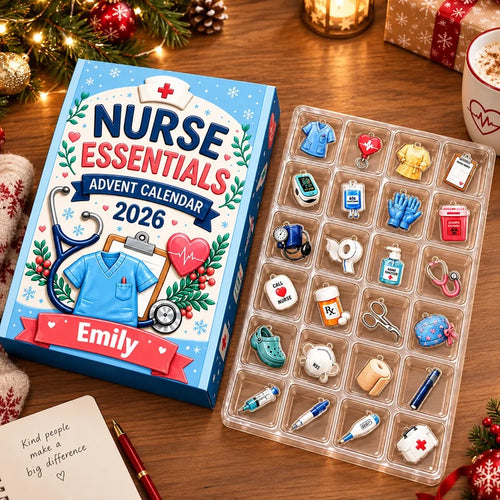 🎄🩺 2026 Nurse Advent Calendar – Christmas Countdown & Nurse Appreciation Gift ❤️🎁