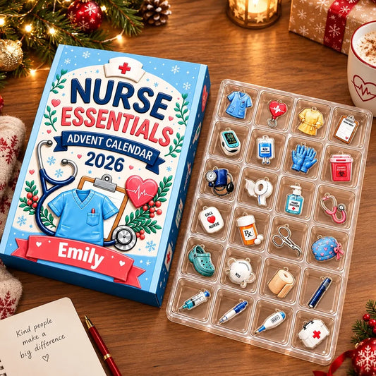 🎄🩺 2026 Nurse Advent Calendar – Christmas Countdown & Nurse Appreciation Gift ❤️🎁