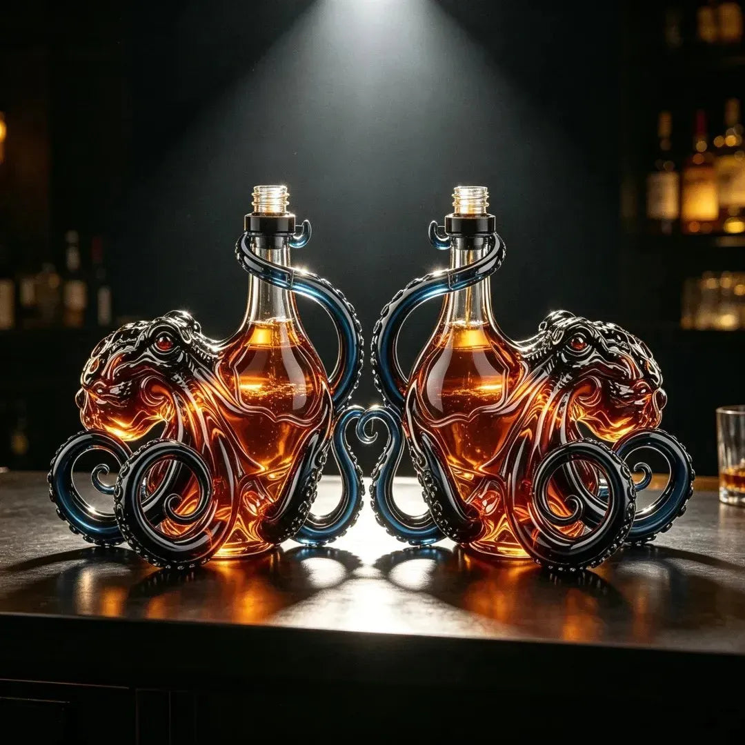 ⏳ Last day to save 50%🎁 The  Rum Edition 3D Octopus Bottle 🐙🥃