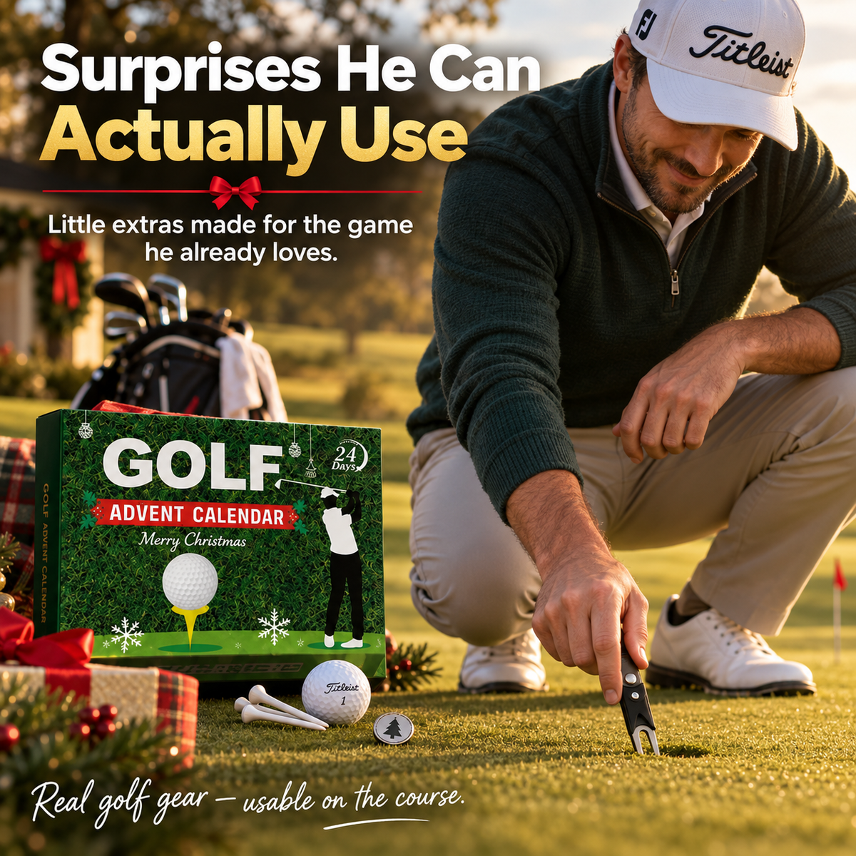 ⏳ Last day to save 50% – 🎄⛳️Golf Advent Calendar — 24 Days of Golf Surprises