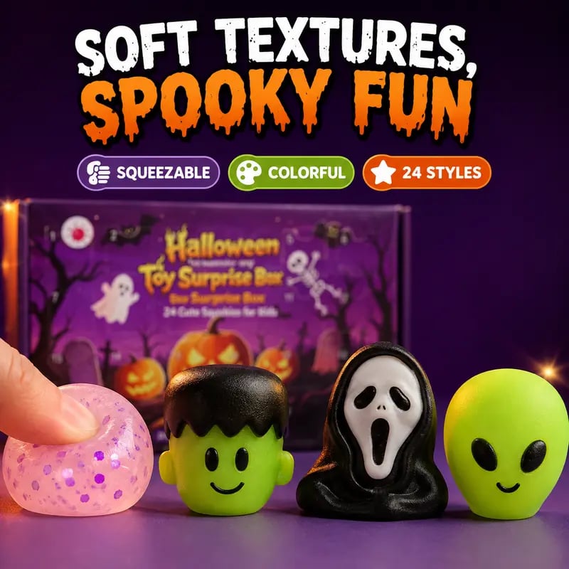 🔥Last Day 50% OFF - 🎃24-Piece Halloween Squishy Surprise Box