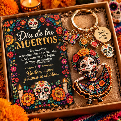 ⏳ Last day to save 50%Día de Muertos Charm Keychain – 4 Colorful Styles