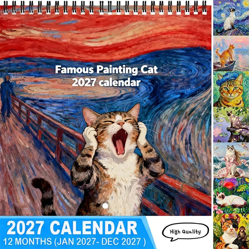 💥 Last Day 50% OFF🐱2027 Funny Cat Meme Calendar