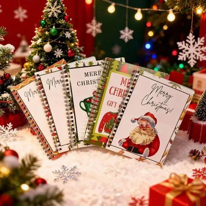 🎄🎁 Christmas Gift Card Book – 12 Themed Pages, Spiral-Bound Holiday Keepsake 🎅✨