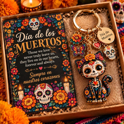 ⏳ Last day to save 50%Día de Muertos Charm Keychain – 4 Colorful Styles