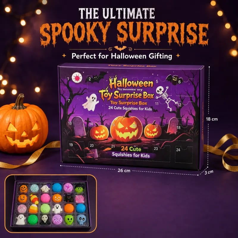 🔥Last Day 50% OFF - 🎃24-Piece Halloween Squishy Surprise Box