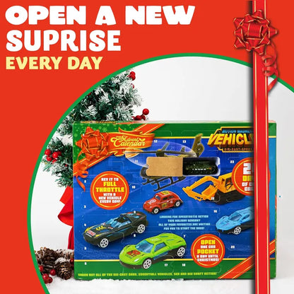⏳ Last day to save 50% – 🎄 2026 Christmas Advent Calendar-24 Days Countdown Calendar Cars Set
