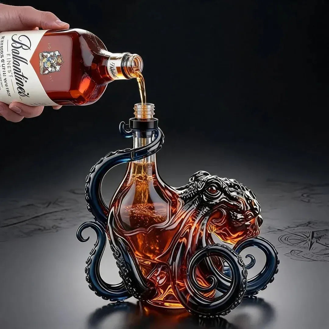 ⏳ Last day to save 50%🎁 The  Rum Edition 3D Octopus Bottle 🐙🥃