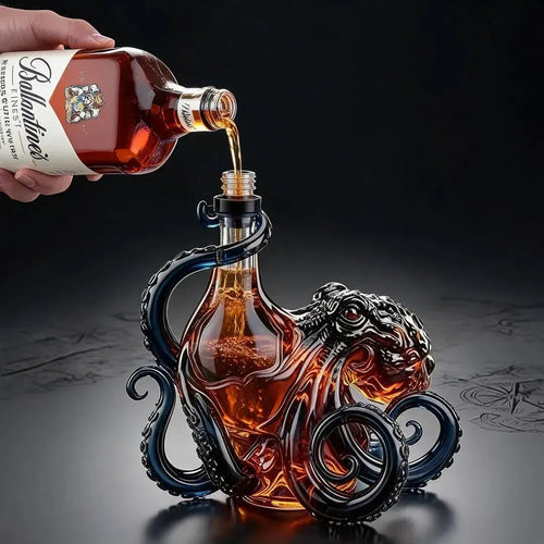 ⏳ Last day to save 50%🎁 The  Rum Edition 3D Octopus Bottle 🐙🥃