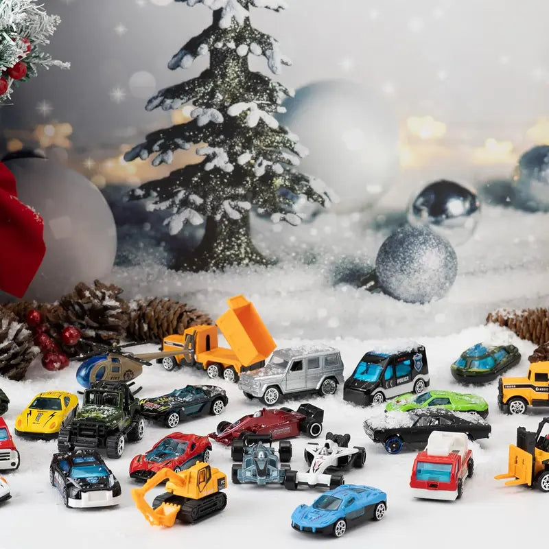 ⏳ Last day to save 50% – 🎄 2026 Christmas Advent Calendar-24 Days Countdown Calendar Cars Set