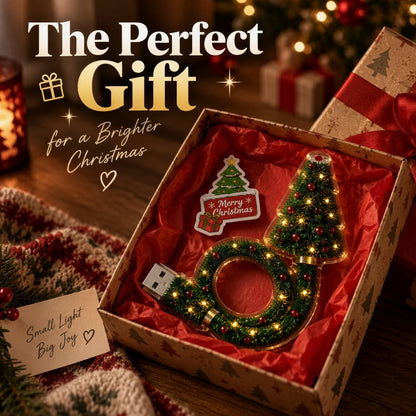 🎄 Christmas LED Projector Light ✨ | USB Plug & Play 🎅 6 Interchangeable Patterns ❄️ Cozy Holiday Room Decor 🎁